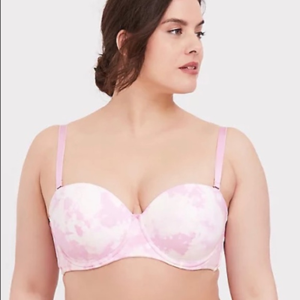 NWT Torrid Bra, 40C, Pink Tye-Dye